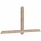 Ekena Millwork Eugene Smooth Timber Gable Bracket, Douglas Fir, 84"W x 38"H x 3 1/2"D x 3 1/2"F, 11/12 Pitch GBW084X38X0404EUG00SDF - alternate 5